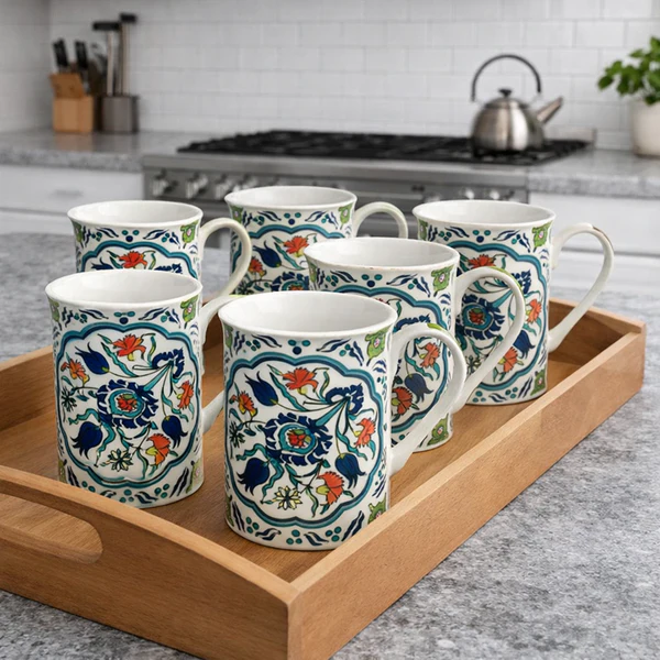 HERITAGE CLASSIC FLORAL DESIGN MUG 6PC SET HERITAGE CLASSIC FLORAL DESIGN MUG 6PC SET - Image 2