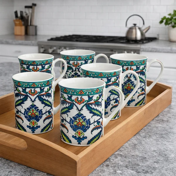 HERITAGE CLASSIC FLORAL DESIGN MUG 6PC SET HERITAGE CLASSIC FLORAL DESIGN MUG 6PC SET - Image 2