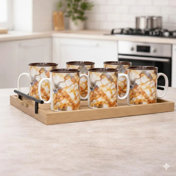 HERITAGE CLASSIC FLORAL DESIGN MUG 6PC SET HERITAGE CLASSIC FLORAL DESIGN MUG 6PC SET