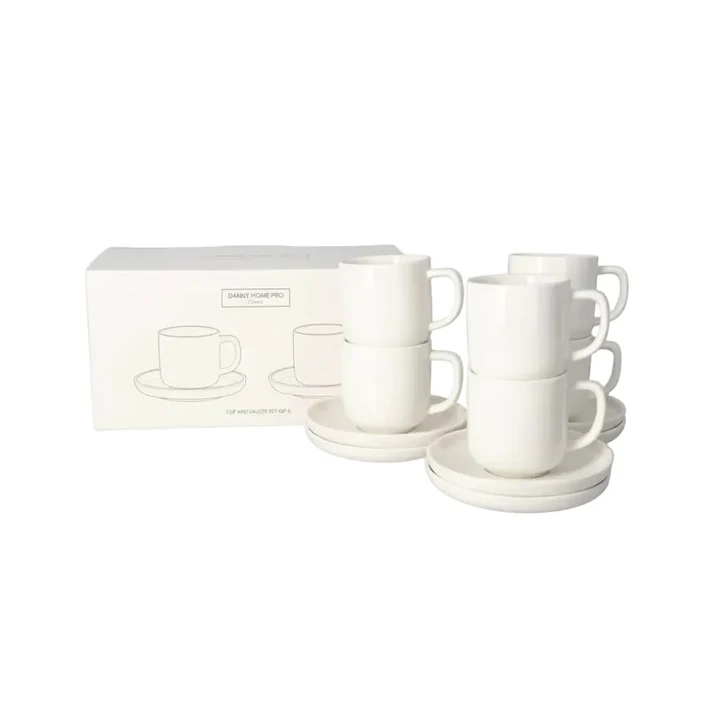 Set of 6Pcs Cup&Saucer 100ml