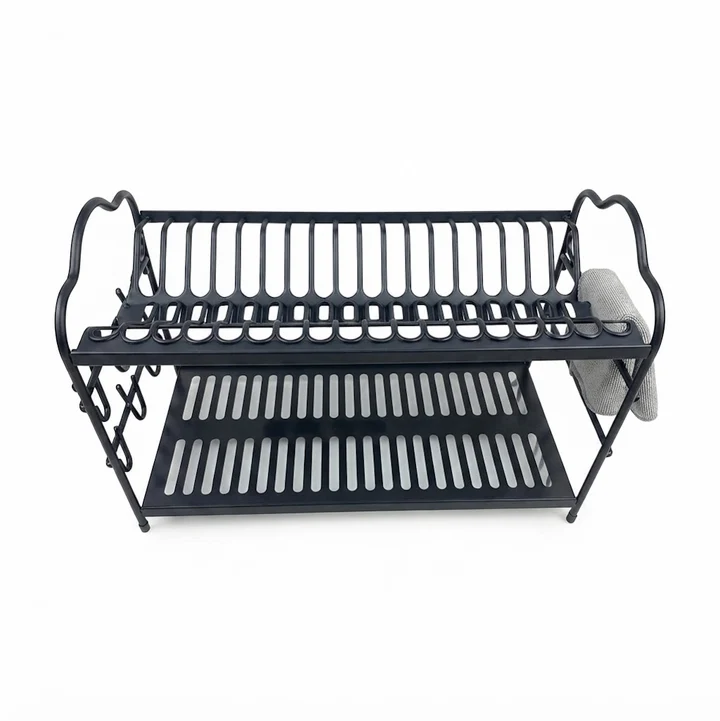 2-Tier SSteel Dish Rack 10c