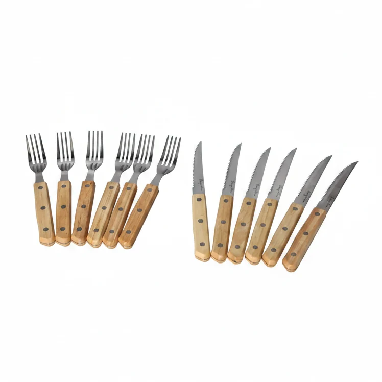 Steak Knife&Fork Set of 12Pcs Steak Knife&Fork Set of 12Pcs - Image 2