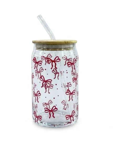 Straw Glass 2Pcs Set 500ml 12c