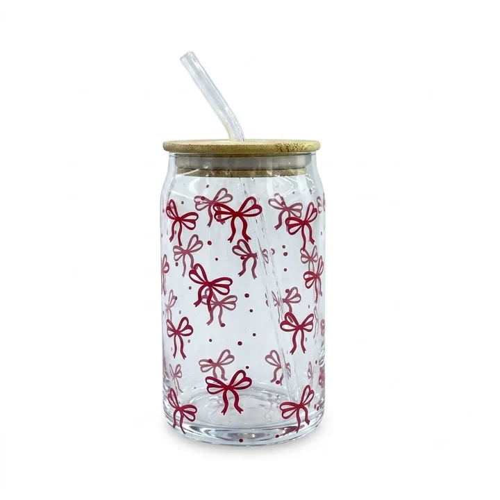Straw Glass 2Pcs Set 500ml 12c