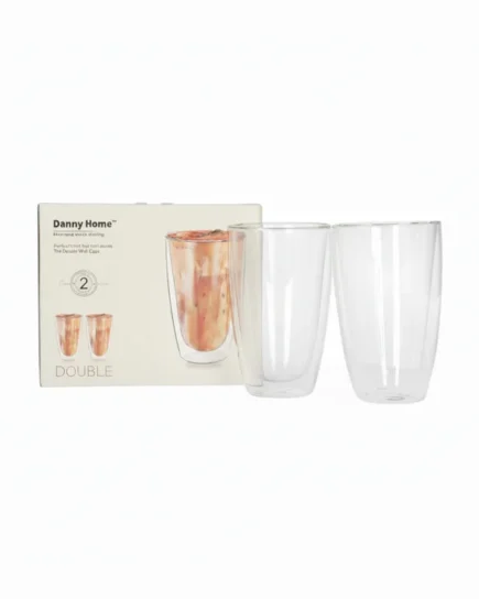 Double Walled Glass Set of 2Pcs 400ml