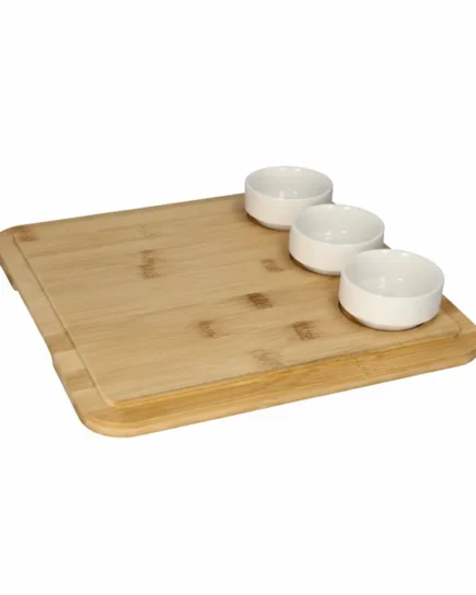 Bamboo Serving Board set of 4pcs