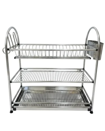 3-Tier SSteel Dish Rack S 10c
