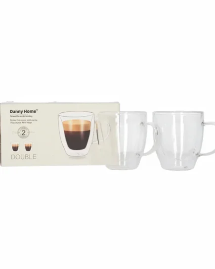 Double Walled Mug Set of 2Pcs 80ml 24c