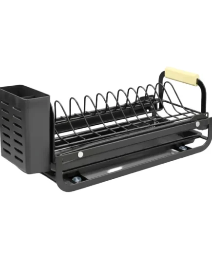 Retractable Metal Dish Drainer Black Retractable Metal Dish Drainer Black