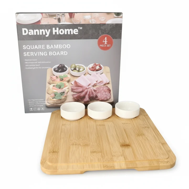 Bamboo Serving Board set of 4pcs Bamboo Serving Board set of 4pcs - Image 3