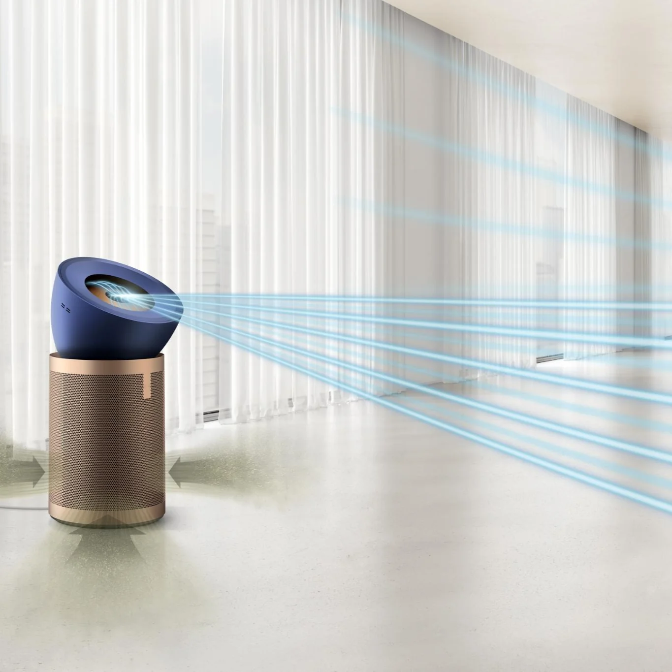 Dyson Purifier Big+Quiet Formaldehyde (Prussian Blue/Gold) - Image 3