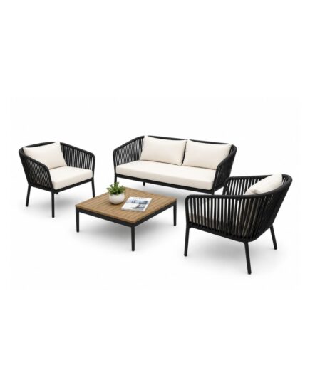 Modern Luxury Outdoor Lounge Set (4-Piece) Modern Luxury Outdoor Lounge Set (4-Piece)