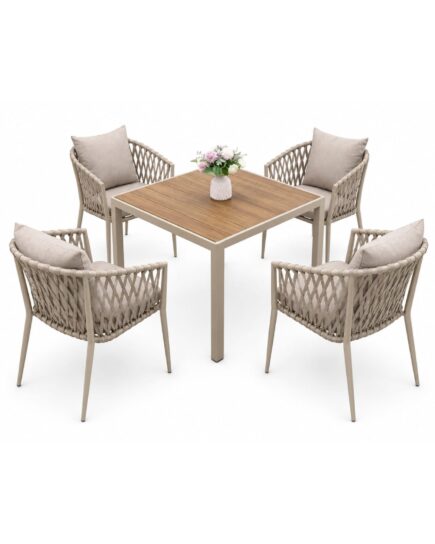 Luxe Woven Outdoor Dining Set