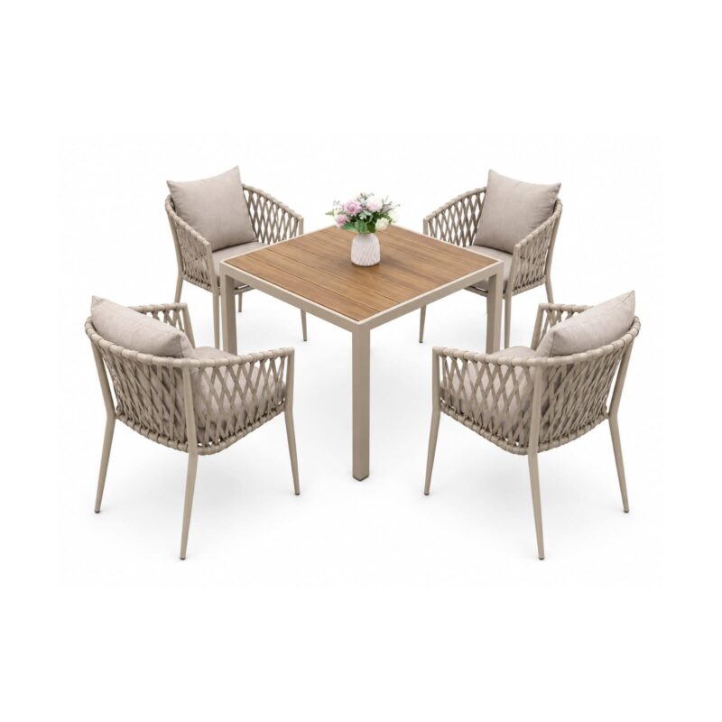 Luxe Woven Bistro Dining Set of 2