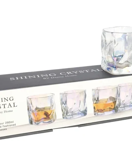 Set Of 4Pcs Glass 280ml 12c