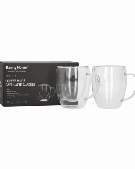 Double Walled Mug 300ml 2Pcs Set