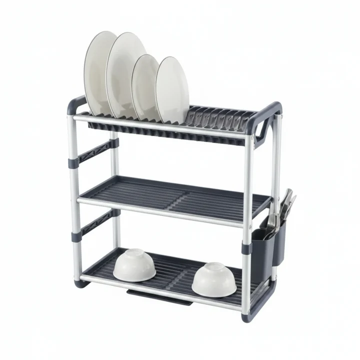 Metal Dish Rack  black