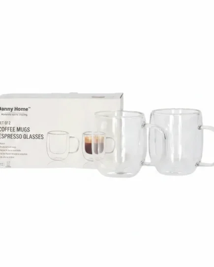 D-Walled Cup 80ml Set of 2Pcs  24c