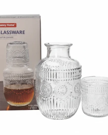 Glass Water Carafe 600ml 24c