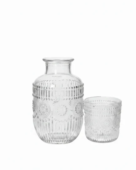 Glass Water Carafe 600ml 24c