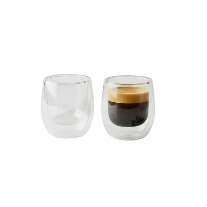 D-Walled Glass 200ml Set of 2Pcs