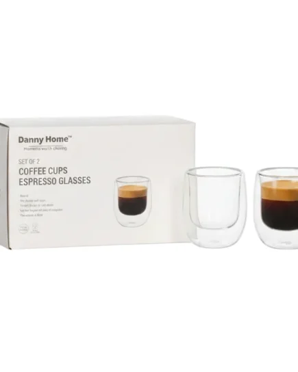 D-Walled Glass  80ml Set of 2Pcs